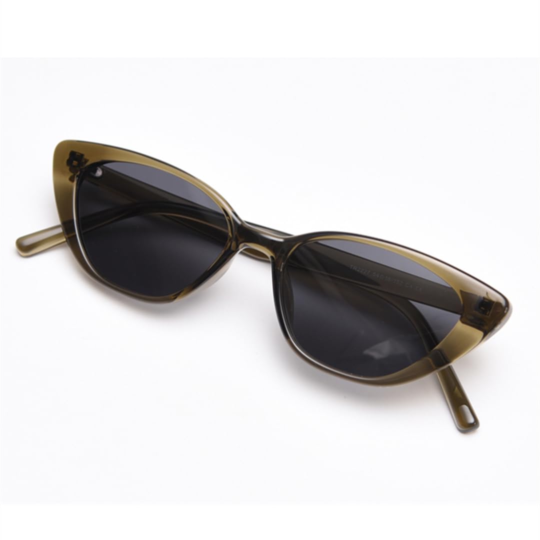 Occhiali da sole polarizzati Cat Eye da donna, stile retrò, da uomo, con montatura in TR90 e stampa leopardata.