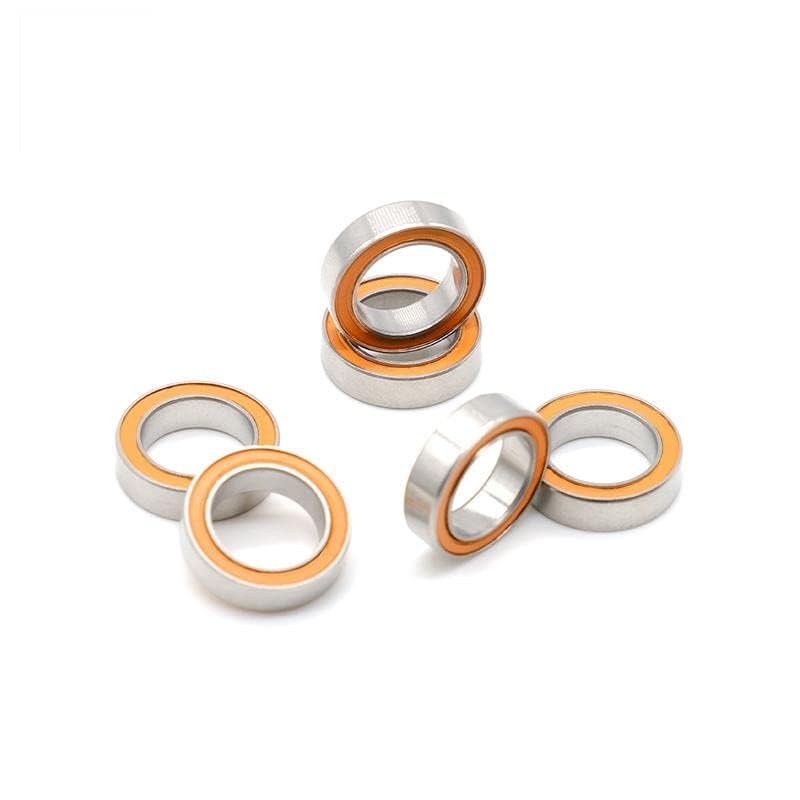 10Pcs 10x15x4 S 6700 2RS CB ABEC7 Stainless Steel Hybrid Ceramic Ball Bearing Without Grease Fast Turning