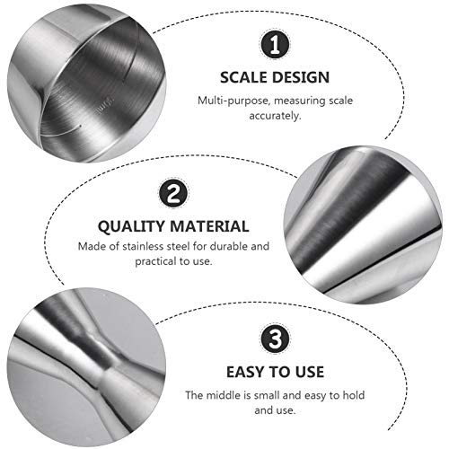 Coqueteleira dupla Hemoton Coquetel Jigger de Aço Inoxidável Estilo Japonês (30/60ml)