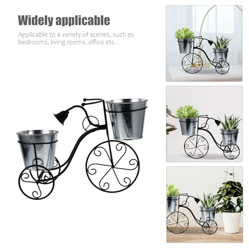 Support de Pot de Fleurs de Vélo Vintage pour Succulentes