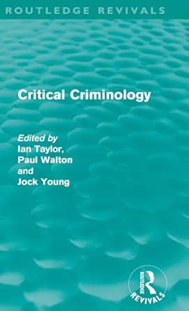 Critical Criminology book cover
