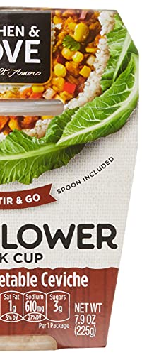 CUCINA & AMORE Peruvian Vegetable Ceviche Cauliflower Cup, 7.9 Oz