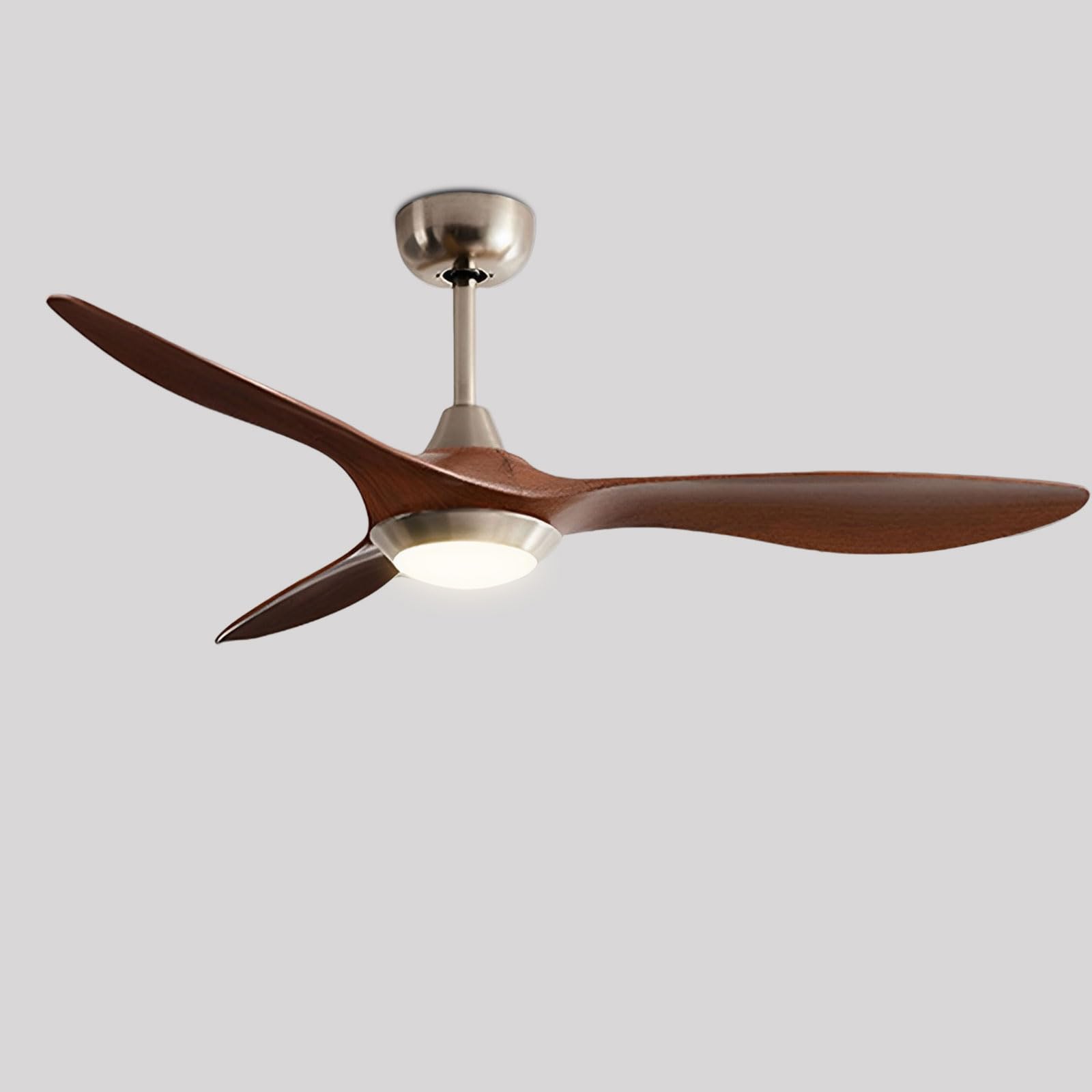 SXDMOUBK Modern 52in Ceiling Fan With Light Remote 6 Speeds Fans Indoor Quiet Lights For Bedroom Lounge Room Living 3 ABS Blades, Reversible DC Motor