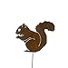 Nibbling Squirrel Garden Stake | Gifts for Mom | Gifts for Grandma | Housewarming | Anniversary | Nature Inspired Art