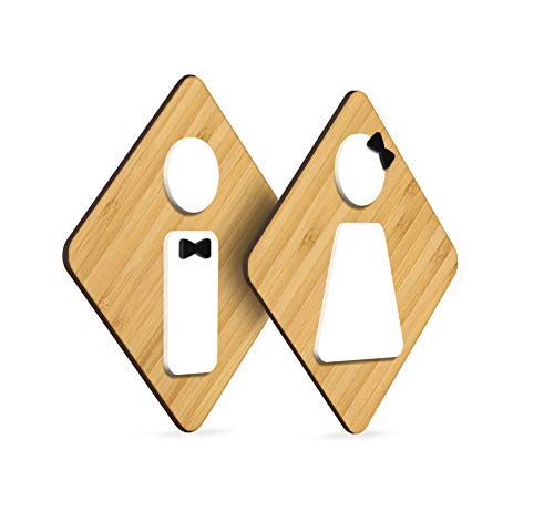 3DP Signs WC [A5] - 2 x Bagno Restroom Toilette