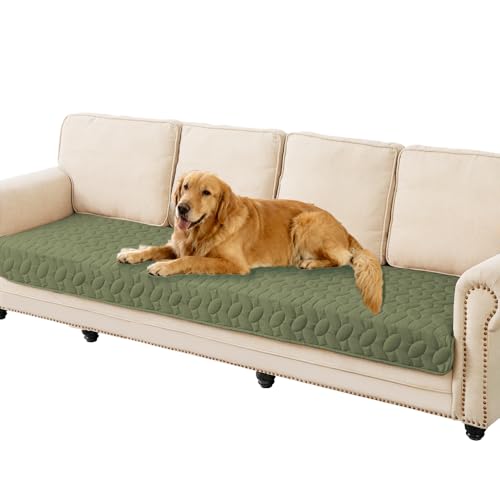 Ameritex Waterproof Pet Bed Cover Anti-Slip Dog Bed Blanket for Sofa and Furniture Waterproof New Pattern Design (Green, 30x80 Inch (Pack of 1))