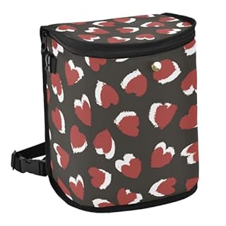 famyily Happy Valentine's Day Red Heart Car Trash Bin Reusable Car Must Haves Trash Bin Car for New Car Accessories Storage Bag Organizer