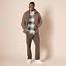 Amazon Essentials Herren Fleecejacke mit durchgehendem Reißverschluss (in Big und Tall erhältlich), Braunheide, XL