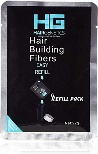 Hair Genetics Advanced Hair Building Fibres Large 50g Refill Pack (Black)