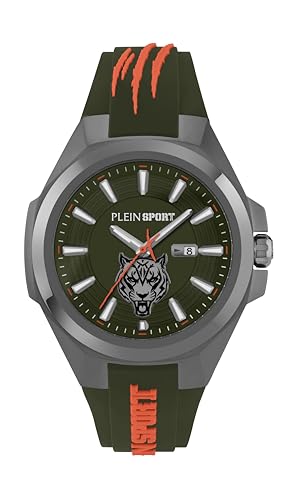�yPLEIN SPORT�z �����Y �r���v Watch �v���C���X�|�[�c Tiger Mask �^�C�K�[�}�X�^�[ PS7BA0624 �N�H�[�c 5�C���h�� �~�l�����K���X �O���[�������� �X�e�����X�X�`�[�� [���s�A���i]