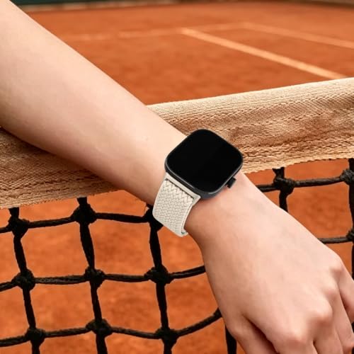 Image of Tobfit Stretchy Nylon Braided Band for Redmi Watch 6 /Redmi Watch5 /4 & Xiaomi Smart Band 8 Pro /9 Pro - Breathable, Adjustable Quick-Release Replacement Strap