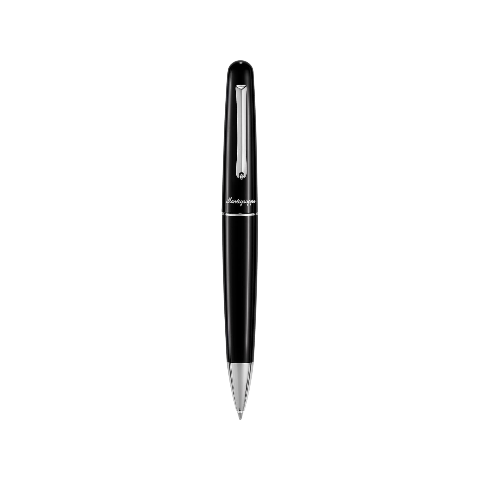 Montegrappa - Penna Collezione Elmo 01, Tipologia Sfera a Rotazione - Nero | Materiali:resinaMinuterie:acciaioPackaging:standardLunghezza:141 mmDiametro:14,8 mmPeso:36,10 gr