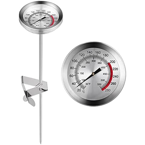 Cabilock Frittierthermometer mit Sofort Ablesbarem Fleischthermometer Lebensmittelthermometer Cover