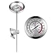 Cabilock Frittierthermometer mit Sofort Ablesbarem Fleischthermometer Lebensmittelthermometer für Putengrill Grill Backen 23Cm