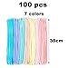 100 PCS Chenille Stems for Crafts,12inch Craft Pipe Cleaners, Thick Pipe Cleaners, Arts Crafts for DIY, Festive Days Decoratio, Craft Projects Creative (Macaron-Color)