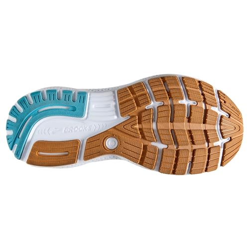 Brooks Brooks Women’s Ghost 16 Neutral Running Shoe - Coconut/Chateau Grey/Blue - 9 Medium