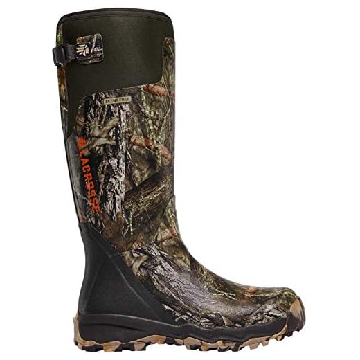 LaCrosse Alphaburly Pro 18" Hunting Boots for Men Featuring Waterproof Rubber, Adjustable Gusset, and EVA Footbed, Mossy Oak Break-up Country - 12