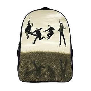CSTAL The Beatles Sac A Dos Ecole Fille Primaire Rock Band Sac D’école Pour Enfants Sac De Voyage Pour Adolescents Sac De Livre D’école Primaire Cartables Décontracté 16inch - Les Beatles, Paul McCartney, John Lennon, RIngo Starr, George Harrison