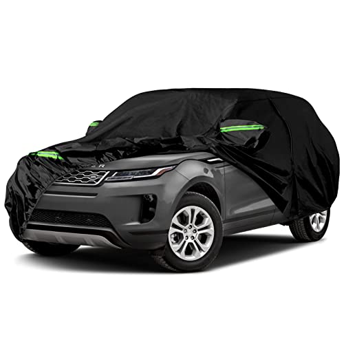 Image of Waterproof Car Cover Replace for 2011-2025 Range Rover Evoque, 6 Layers All Weather Car Covers with Zipper Door & Windproof Bands for Snow Rain Dust Hail Protection (Evoque)