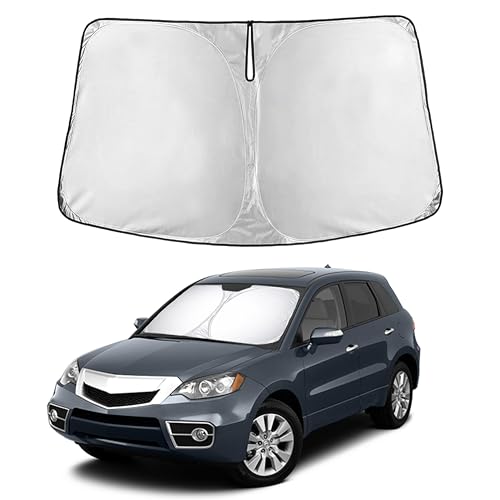 Image of EcoNour Windshield Sunshade for Acura RDX 2007-2012 | Custom Fit Front Window Sun Shade | Blocks Harmful UV Rays & Reduces Heat | Foldable Sun Visor with Storage Pouch