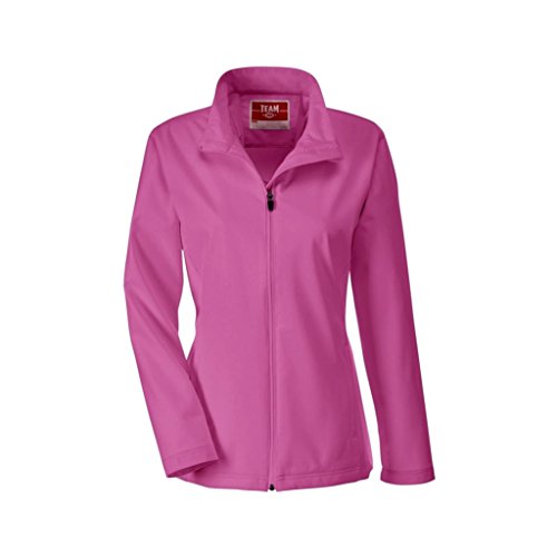 Team 365 Ladies Leader Soft Shell Jacket (Large, Sport Charity Pink)