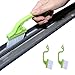 2pcs Hand-held Groove Gap Cleaning Tools Door Window Track Kitchen Cleaning Brushes(Green)