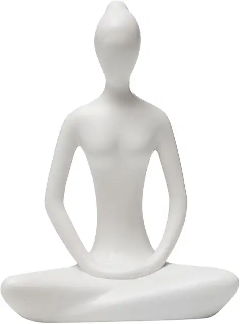 Estatua de Yoga Decorativa - Figura Zen de Meditación para Hogar
