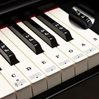 Klavier Keyboard Noten Aufkleber für 88/61/54/49/37 Tasten Klavieraufkleber für Klavier Lernen Anfänger Klavier Zubehör