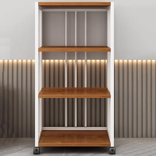 Meuble platine vinyle 4 niveaux avec roulettes de frein pratiques