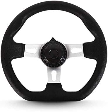 Steering Wheel 270mm lassic Hardware Accessories Interior With Holes Durable For Go Kart Replacement Vehicle Universal 3 Spokes PU Foam