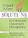 75 Quick and Easy Solutions to Common Classroom Disruptions