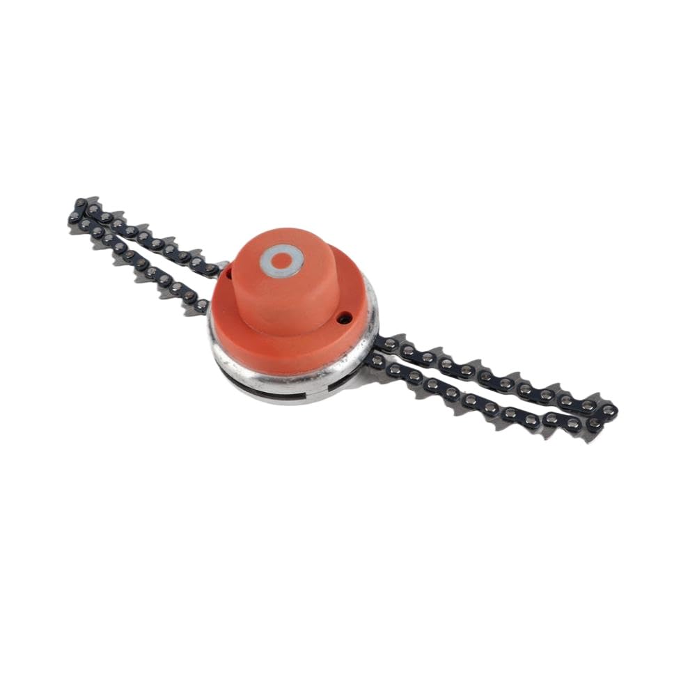 Head Multifunctional Chain Head Replacement Parts Garden Tool Lawn Mower Accessories Orange Compatible with Garden Head