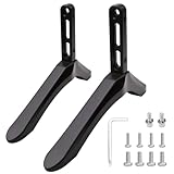 Installation simple avec kit de vis inclus：Le support est livré avec un jeu complet de vis et accessoires de montage, facilitant une installation rapide sans outils complexes. Il suffit de vérifier l’écartement des trous de fixation situés sous le téléviseur avant l’achat pour garantir une compatibilité parfaite et un montage sécurisé