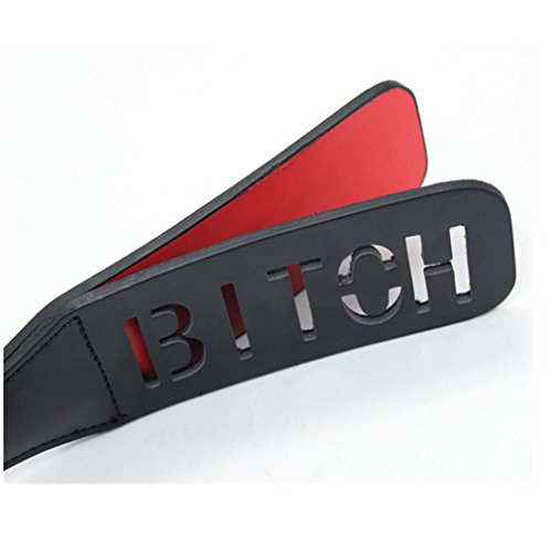mywaxberry leather double tiers sex lovers fun flirting&spanking paddle (bitch)