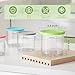 GuanQiao 4 Pack Creami Pint Containers and Lids for Ninja, Compatible with Ninja NC299 NC300 NC301 Series Creami Maker Machine Accessories, BPA Free & Dishwasher Safe, Assorted Colors
