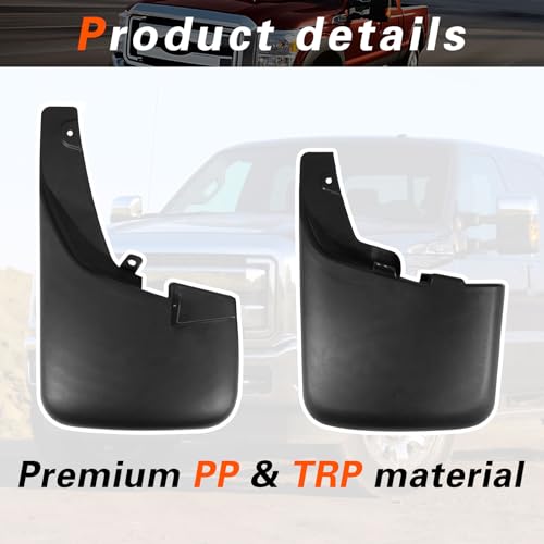 Image of F250 Mud Flaps Compatible with 2011-2016 Ford F250 F350 F450 F550 Super Duty Trucks Mud Guards Splash Guards with Fender Flare Front & Rear 4pcs
