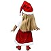 XADP 3pc Christmas Doll Clothes Red Color Including Hat Shawl Dresses Outsuits Fits American Girl Doll and Other 18 Inch Girl Dolls