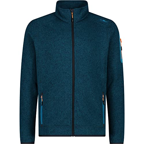 CMP Herren Strick Fleece Jacke, deep Lake-Reef, 58