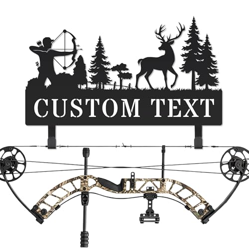 HZYCYYFC Personalized Metal Deer Bow Holder Deer Head...