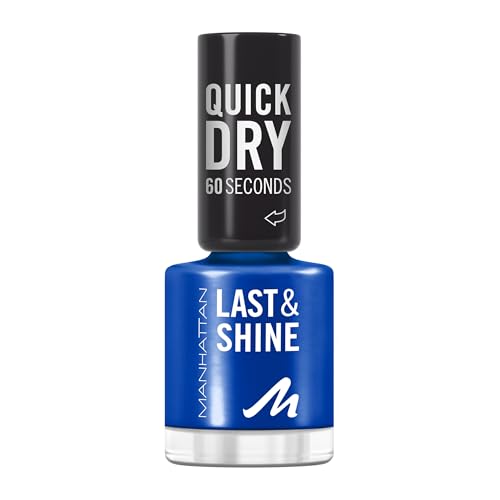 MANHATTAN Last & Shine schnelltrocknender Nail Polish, veganer & tierversuchsfreier Nagellack...