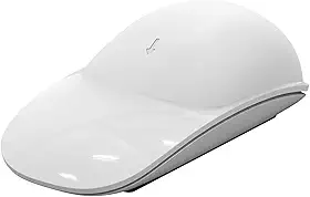 Almofada de silicone para mouse Apple Magic - mouse pad ergonômico, aderência de superfície multitoque, sem cola para descanso para as mãos (branco)