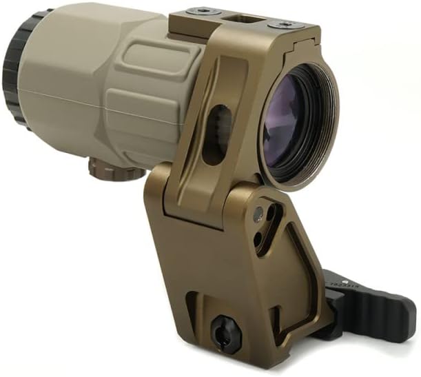 5X Magnifier with 2.26 FTC Mount Combo，Quick Release and Flip-to-Center (FTC) Mechanism，CNC 7065 Alumnium，Black/FDE/TAC