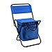 Xzhen Składane siedzenie wędkarskie z oparciem i torbą do przechowywania przenośne na zewnątrz rekreacyjne kemping krzesło rybne stołek piknikowy Xzhen (Color : Blue)