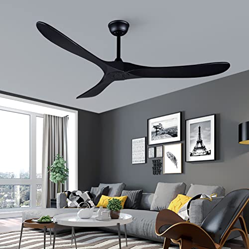 60-Black-Ceiling-Fan-With-Remote-ControlIndoorOutdoor-Wood-Ceiling-Fan-No-LightReversible-DC-Motor-Ceiling-Fan-27W-Quiet-Energy-Saving