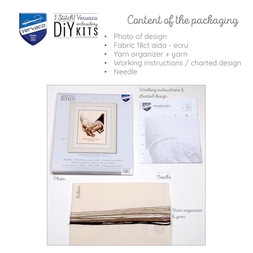 Broderie point de croix Dans Ta Main kit complet pour déco maison DIY - 5