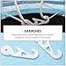 DONFAMDS 50pcs Face Mask Extenders Adjustable Buckle Strap Holders Ear Saver Hooks for Reducing Ear Pressure Suitable for All Ear-Band Masks and Practical White Long Design