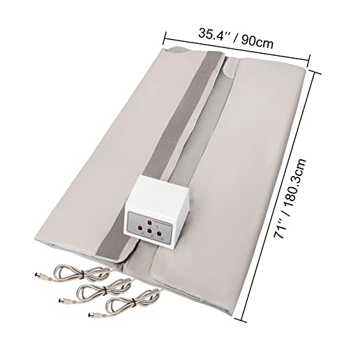 Tragbares Dampfsauna-Spa-Faltzelt Ferninfrarot-Saunadecke 3-Zonen-Wärmeverlust-Gewichtskörperform, die Fitness-Spa-Schönheits-Entgiftungs-Therapie-Maschine for Frauen abnimmt Digitale Körpersaunaheizu – Bild 7