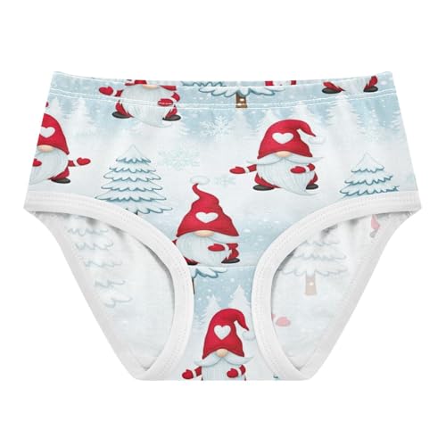 Gnomes White Beards Red Hats Toddler Girl Underwear, Kids Underwear Girls, 2T–8 Years