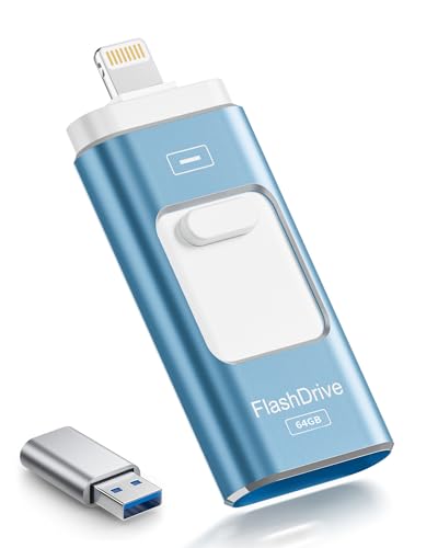 Trasferimento dati efficiente: la chiavetta USB da 64 GB per iPhone offre una trasmissione efficiente e stabile e soddisfa facilmente le tue esigenze quotidiane di archiviazione e trasferimento di foto, musica, video e file al lavoro, a scuola, a casa e in viaggio. Le velocità di trasferimento sono generalmente di circa 20 MB/s in lettura e 10 MB/s in scrittura per le porte Lightning e Type-C mentre le porte USB 3.0 forniscono circa 40 MB/s in lettura e 20 MB/s in scrittura