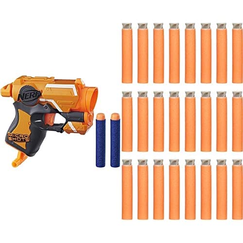 Image of Nerf Micro Shots N-Strike Elite Fire Strike with 24 Extra Elite Accustrike Darts Pack, Ages 8 and Up